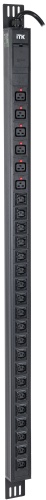 ITK PDU вертикальный 33U 1 фаза 32А 20 розеток C13 + 6 розеток C19 кабель 3м вилка IEC60309 (промышленная) | код PV22-20C13-06C19-41 | IEK